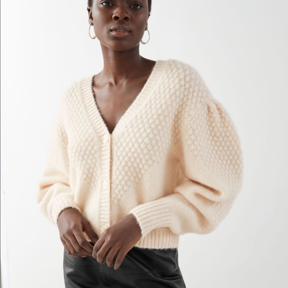 & Other Stories Waffle Cardigan S $119